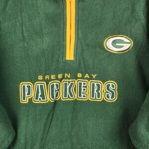 Vintage Green Bay Packers Sweater Mens XL Green NFL Football Y2K Embroidered Zip